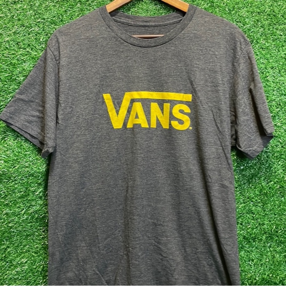 Vans Gray T-Shirt with Yellow Logo
